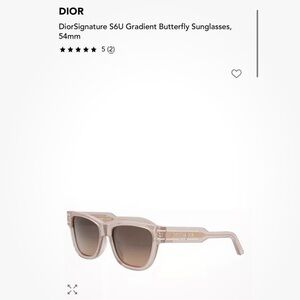 DIOR Womens Signature Sunglasses - 54mm Pink Brown — New $590